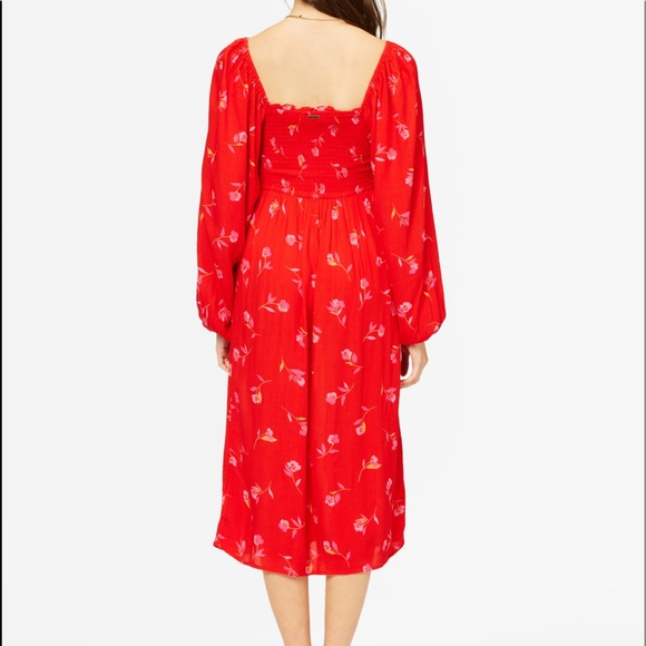 🌴BILLABONG🌴 Best Coast Smocked Midi Dress - Picture 5 of 8